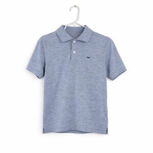 Vineyard Vines Boys Performance Polo Shirt Gray Heather Size S (8–10)